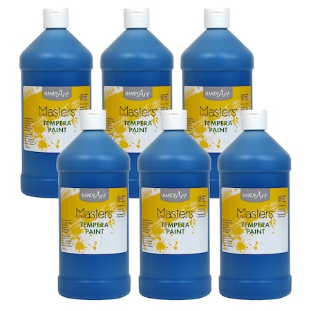 Handy Art Little Masters Tempera Paint, Blue, 32 oz., 6PK 203730